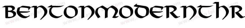 BentonModernThree Bo字体转换